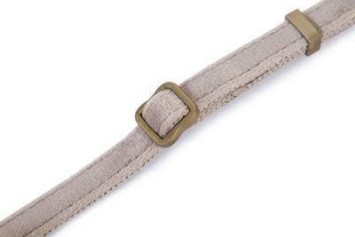 Beeztees DBL Köpek Tasması, Kadife, Gri, 20-30cm, 10mm
