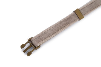 Beeztees DBL Köpek Tasması, Kadife, Gri, 20-30cm, 10mm