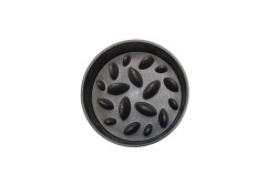 Beeztees DBL Köpek Yavaş Besleme Mama Kabı, Bambu, Antrasit, 17cm, 800ml - 1