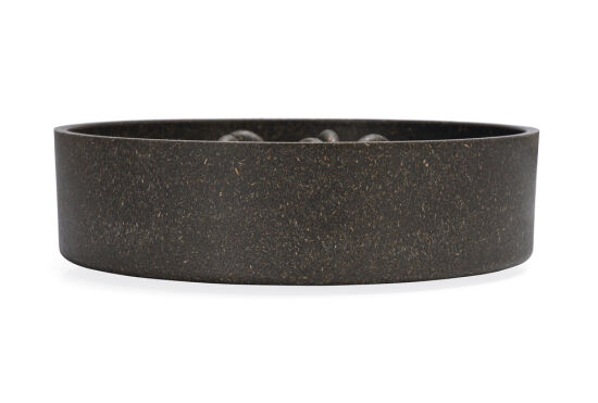 Beeztees DBL Köpek Yavaş Besleme Mama Kabı, Bambu, Antrasit, 21cm, 1430ml - 7