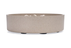 Beeztees DBL Köpek Yavaş Besleme Mama Kabı, Bambu, Bej, 21cm, 1430ml - 6