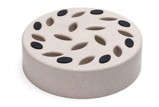 Beeztees DBL Köpek Yavaş Besleme Mama Kabı, Bambu, Bej, 21cm, 1430ml - 7