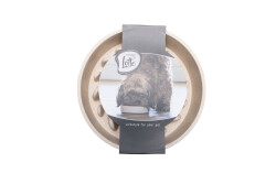 Beeztees DBL Köpek Yavaş Besleme Mama Kabı, Bambu, Bej, 21cm, 1430ml - 8