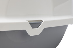 Beeztees Kapalı Büyük Kedi Tuvaleti, Koku Filtreli, Gri Beyaz, 75,5x56x55,5cm - Thumbnail