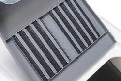 Beeztees Kapalı Büyük Kedi Tuvaleti, Koku Filtreli, Gri Beyaz, 75,5x56x55,5cm - Thumbnail