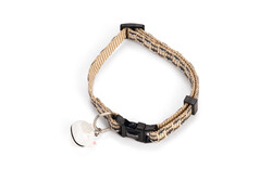 Beeztees Kedi Boyun Tasması, Zilli, Bej, 20-30cm - Beeztees