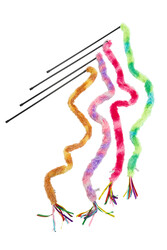 Beeztees Kedi Oltası, Komple Tüylü Peluş-100cm, Kurdelalar Uc, Çeşitli Renklerde, 50cm - Beeztees