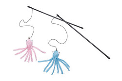 Beeztees Kedi Oltası, Zilli, Peluş Ahtapot, - Beeztees