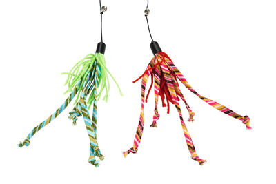 Beeztees Kedi Oltası, Zilli, Yün İpler Uc, Uzun Dayanıklı ip-70cm, Çeşitli Renklerde, 50cm