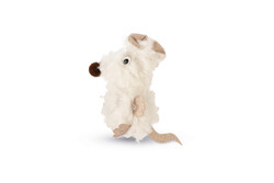 Beeztees Kedi Oyuncağı, Fare, Peluş, Beyaz, 22x9x4cm - Beeztees