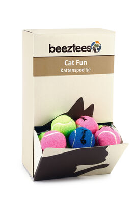 Beeztees Kedi Oyuncağı, Kedi Tenis Topu, Çeşitli Renklerde, 1 Adet, 4cm
