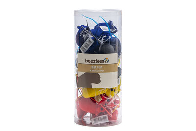 Beeztees Kedi Oyuncağı, Velur Fare, Çeşitli Renklerde, 12,5x3x2,6cm
