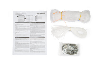 Beeztees Kedi Pencere veya Balkon Koruma Filesi, Şeffaf, 4x3m