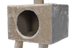 Beeztees Kedi Tırmalama, Krem, 40x35x82x110cm - Thumbnail