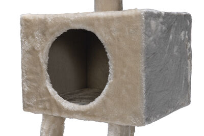 Beeztees Kedi Tırmalama, Krem, 40x35x82x110cm