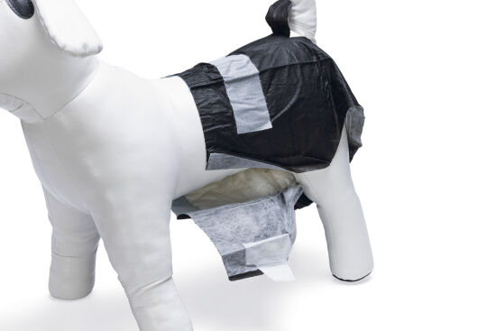 Beeztees Köpek Alt Bezi, Mükemmel Uyum, Kullan-At, Siyah, 10 Adet, L - 4