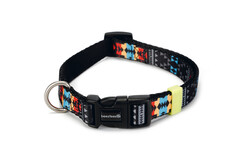 Beeztees - Beeztees Köpek Boyun Tasması, Renkli Desenli, 26-40cm, 15mm