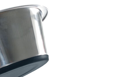 Beeztees Köpek Mama Su Kabı, Kaymaz Tabanlı, Paslanmaz Çelik, 20cm, 1,8L