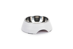 Beeztees - Beeztees Köpek Mama Su Kabı, Paslanmaz Çelik, 14cm