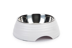 Beeztees - Beeztees Köpek Mama Su Kabı, Paslanmaz Çelik, 22cm