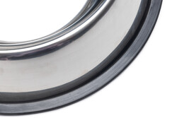 Beeztees Köpek Mama Su Kabı, Paslanmaz Çelik, Kaymaz, 22cm, 1,6L - Thumbnail