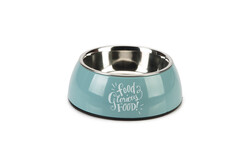 Beeztees - Beeztees Köpek Mama Su Kabı, Paslanmaz Çelik, Turkuaz, 14cm, 160ml