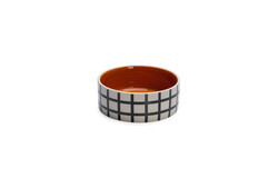 Beeztees - Beeztees Köpek Mama Su Kabı, Seramik, Kiremit Beyaz, 13,5cm, 500ml