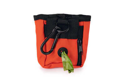 Beeztees Köpek Ödül ve Dışkı Toplama Poşeti Taşıma Bel Çantası, Kırmızı, 8x14x10cm - 2