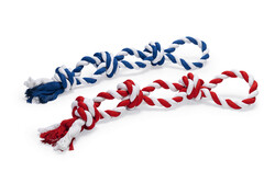 Beeztees Köpek Oyuncağı, Çift Düğümlü Diş İpi, Pamuk İplerden, 63x11x11cm, 600gr - Beeztees