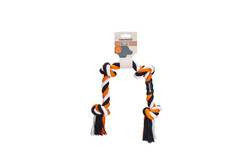 Beeztees Köpek Oyuncağı, Diş İpi, Dört Düğümlü, 57x6x5cm, 270gr - Thumbnail