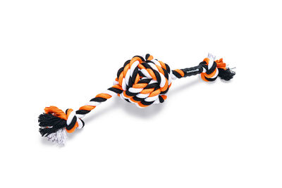 Beeztees Köpek Oyuncağı, Diş İpinden Top ve İpi, 34x10x9cm, 255gr - 1