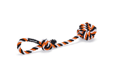 Beeztees Köpek Oyuncağı, Diş İpinden Top ve Tutamacı, 40x7x7cm, 120gr - 1