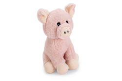 Beeztees - Beeztees Köpek Oyuncağı, Domuz, Peluş, Pembe, 25x19x18cm