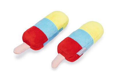 Beeztees Köpek Oyuncağı, Dondurma, Peluş, Renkli, 2 Adet, 18x12x4,5cm - 3