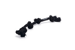 Beeztees Köpek Oyuncağı, Dört Düğümlü Diş İpi, Pamuk İplerden, Siyah, 40x5,5x4,5cm, 140gr - Beeztees