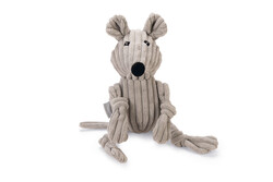 Beeztees - Beeztees Köpek Oyuncağı, Fare, Kadife, Gri, 30x11x11,5cm
