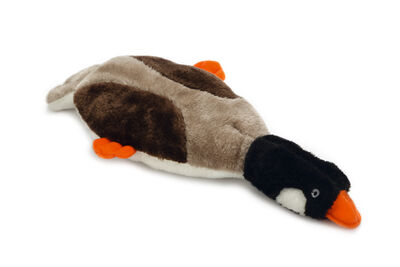 Beeztees Köpek Oyuncağı, Hışırtı Sesli, Ördek, Peluş, Kahverengi, 40x14x7cm - 1