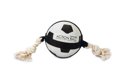 Beeztees - Beeztees Köpek Oyuncağı, İpli Futbol Topu, 12,5cm