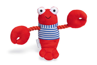 Beeztees Köpek Oyuncağı, Istakoz, Peluş, Kırmızı, 24x38x13cm - 1