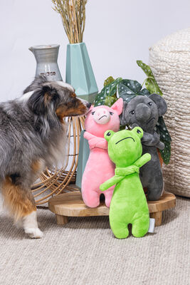 Beeztees Köpek Oyuncağı, Kurbağ, Peluş, Yeşil, 30x11,5x7,5cm