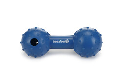 Beeztees - Beeztees Köpek Oyuncağı, Ödül ve Oyun, Dambıl, Kauçuk, Mavi, 11,5cm