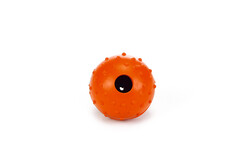 Beeztees - Beeztees Köpek Oyuncağı, Ödül ve Oyun Topu, Kauçuk, Turuncu, 5cm