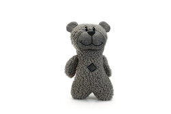 Beeztees - Beeztees Köpek Oyuncağı, Sesli, Ayı, Peluş, Gri, 23x15x8cm