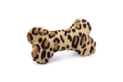 Beeztees - Beeztees Köpek Oyuncağı, Sesli, Kemik, Peluş, Siyah/Kahverengi, 18x13x3cm