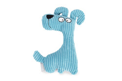 Beeztees - Beeztees Köpek Oyuncağı, Sesli, Köpek, Kadife, Mavi, 23x14x4cm