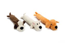 Beeztees - Beeztees Köpek Oyuncağı, Sesli, Köpek, Peluş, Çeşitli Renklerde, 32x11x7cm