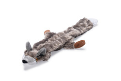 Beeztees Köpek Oyuncağı, Sesli, Tilki, Peluş, Gri, 30x13x2,5cm - Beeztees