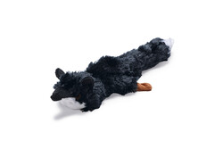 Beeztees - Beeztees Köpek Oyuncağı, Sesli, Tilki, Peluş, Siyah, 30x13x2,5cm