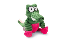 Beeztees Köpek Oyuncağı, Sesli, Timsah, Kadife, Yeşil, 25x13x9cm - Beeztees