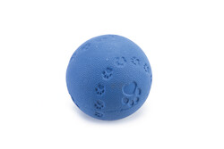 Beeztees - Beeztees Köpek Oyuncağı, Sesli, Top, Kauçuk, Turkuaz, 9cm